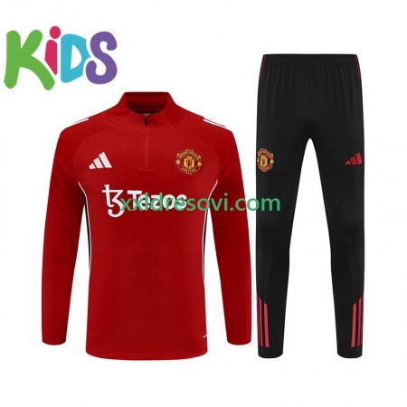 Manchester United Dječji Komplet Sweatshirts Crvena 2025-2026